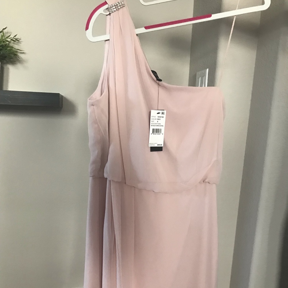One Shoulder Chiffon Dress